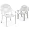 4 Pieces Cast Aluminum Patio Chair Bistro Dining Chair Outdoor Cast Aluminum Chair